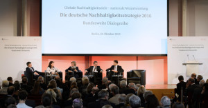 Die Auftaktveranstaltung zum Nachhaltigkeitsdialog fand am 29. Oktober 2015 in Berlin statt.